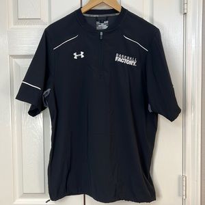 Under Armor Baseball Factory Short Sleeve Pullover Cage Jacket All Season